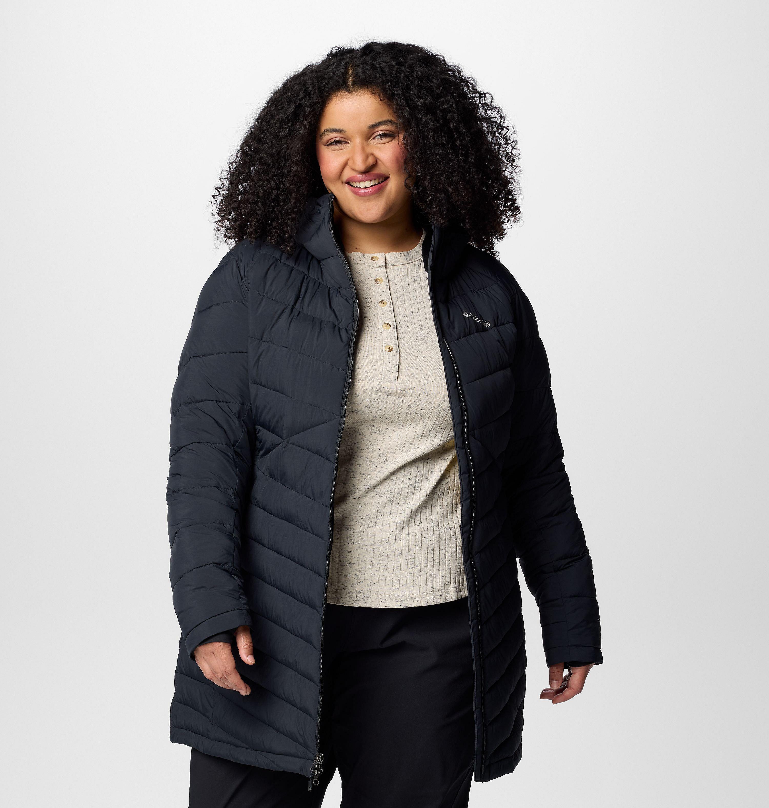Women's Joy Peak II Mid Hooded Jacket - Plus Size | 010 | 3X 8
