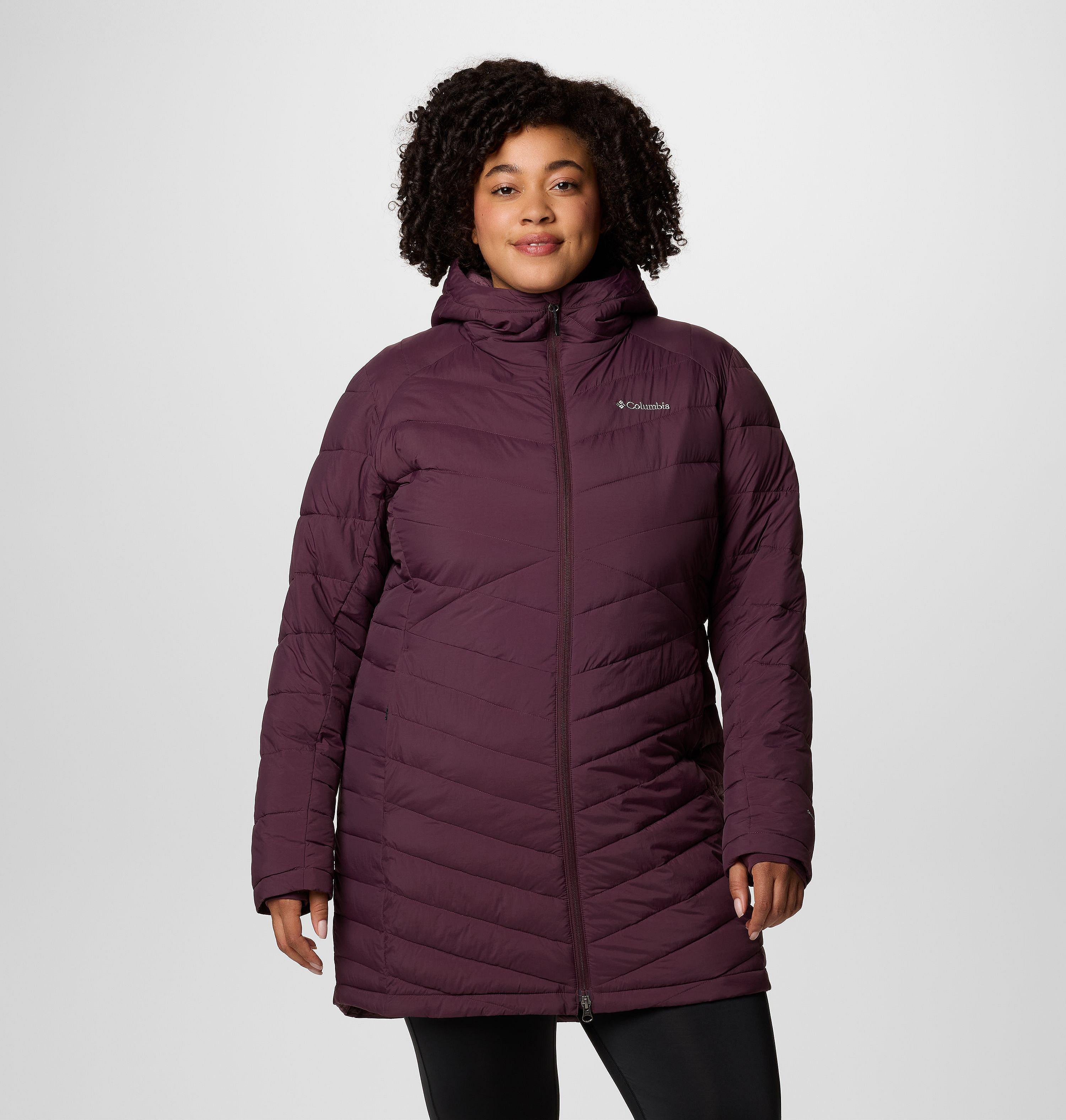 Columbia Women's Joy Peak II Mid Hooded Jacket - Plus Size-