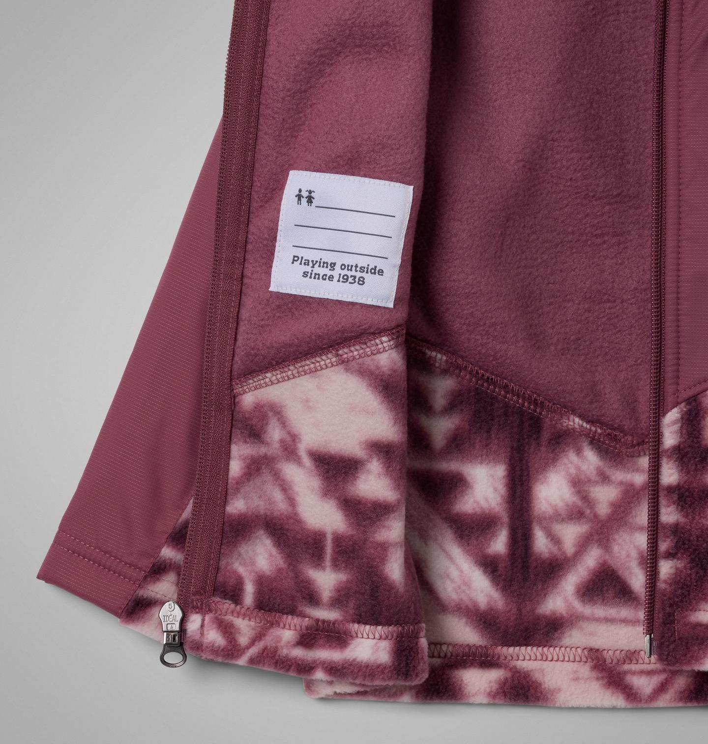Куртка Columbia Steens Mt II Overlay Hooded Fleece Jacket для малышей, цвет: Лиловый — фото 3