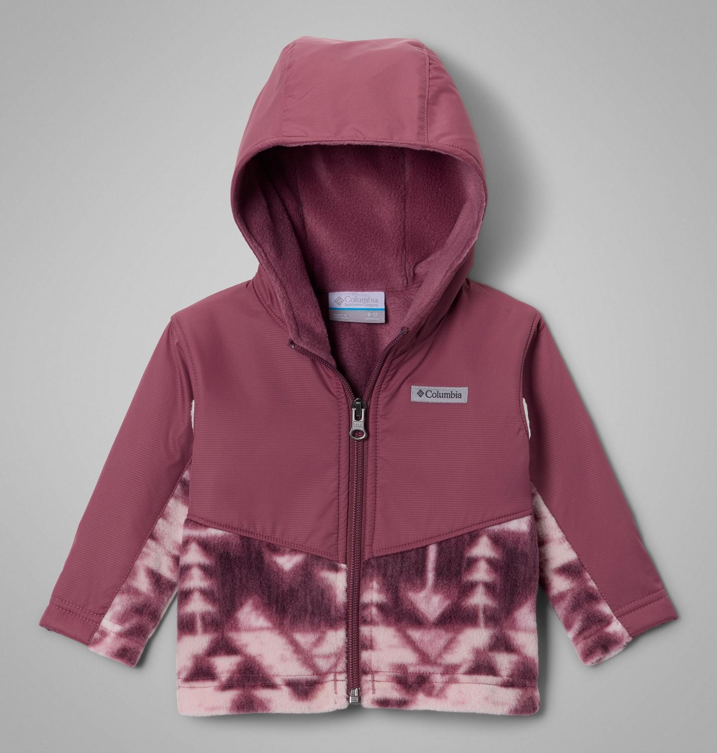 Куртка Columbia Steens Mt II Overlay Hooded Fleece Jacket для малышей, цвет: Лиловый — фото 1