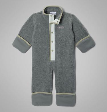 Tutina in pile Sherpa Helvetia da bambino, Color: Sedona Sage, Tea Light, image 3