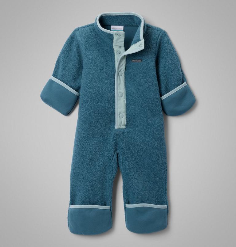 Toddler's Helvetia Sherpa Fleece Bunting, Color: Everblue, Crushed Blue, image 2