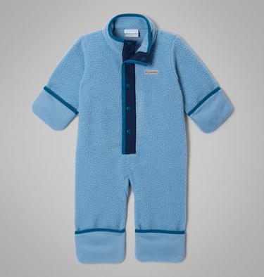 Tutina in pile Sherpa Helvetia da bambino, Color: Rainy Day, Collegiate Navy, image 3