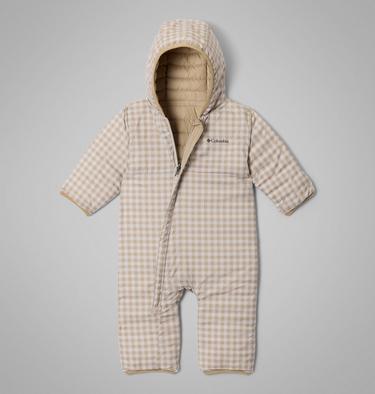 Infant Powder Lite II Reversible Insulated Bunting, Color: Dark Stone, Ancient Fossil, image 12