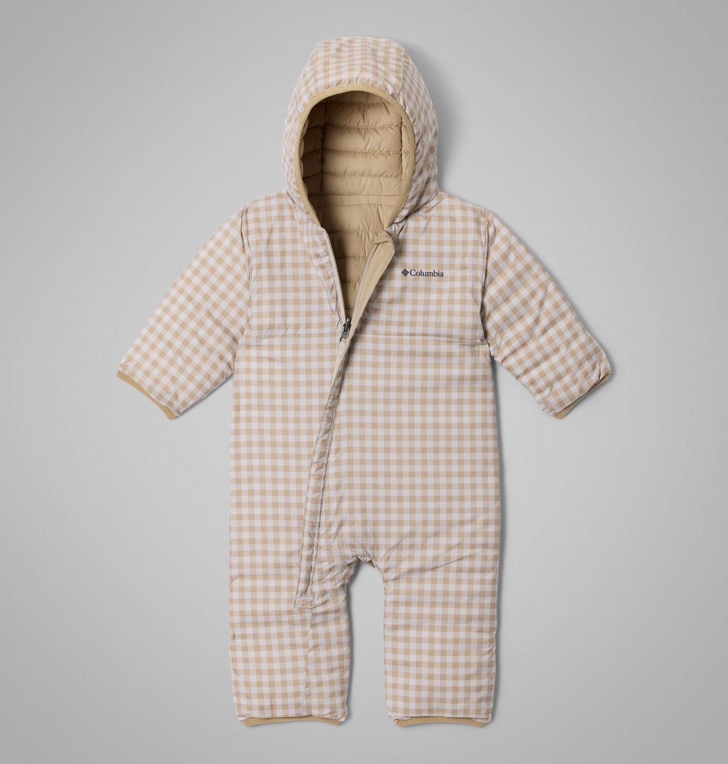 Куртки Columbia Powder Lite II Reversible Bunting для малышей, цвет: Серо-бежевый — фото 3