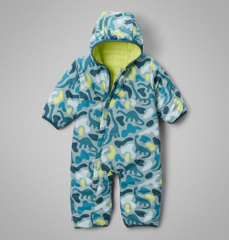Infant Powder Lite II Reversible Insulated Bunting, Color: Everblue, Neon Light, Crushed Blue, image 4