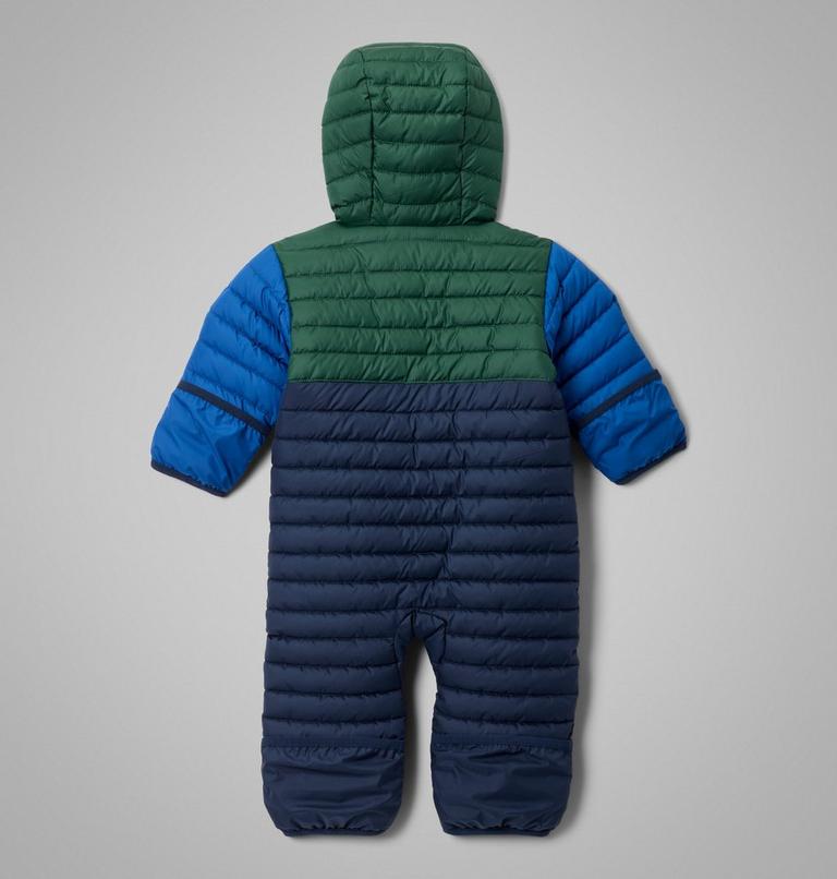 Infant Powder Lite II Reversible Insulated Bunting, Color: Coll Navy, Rain Forest, Mountain Blue, image 2