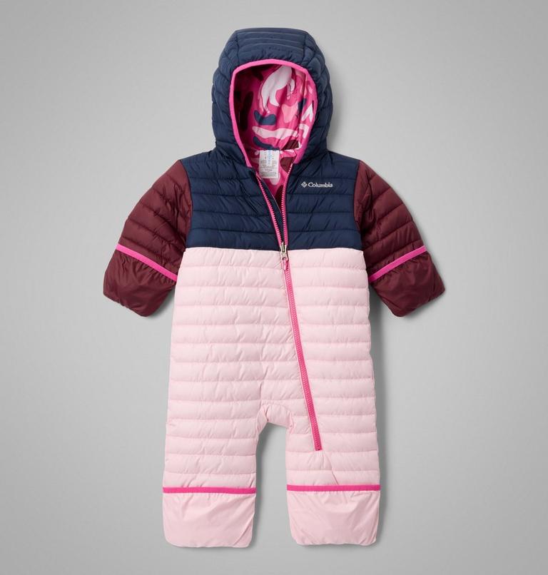 Infant Powder Lite II Reversible Insulated Bunting, Color: Satin Pink, Coll Navy, Rich Wine, image 3