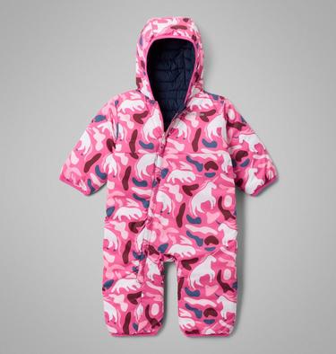 Combinaison Isolée Réversible Powder Lite II Bébé, Color: Satin Pink, Coll Navy, Rich Wine, image 12