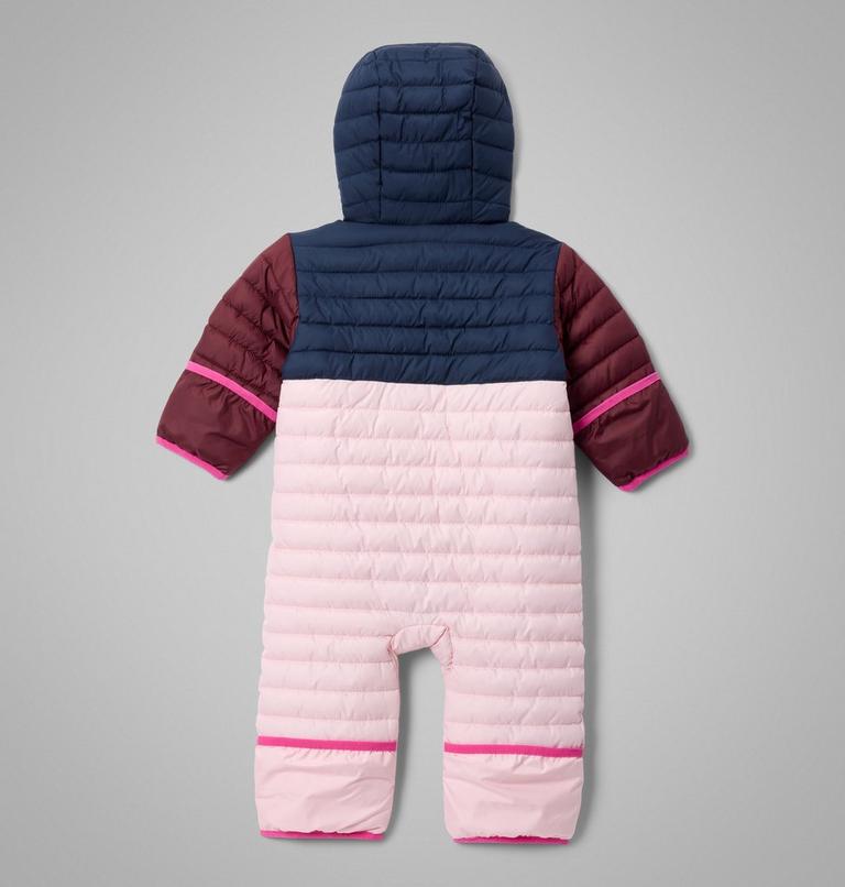 Infant Powder Lite II Reversible Insulated Bunting, Color: Satin Pink, Coll Navy, Rich Wine, image 2
