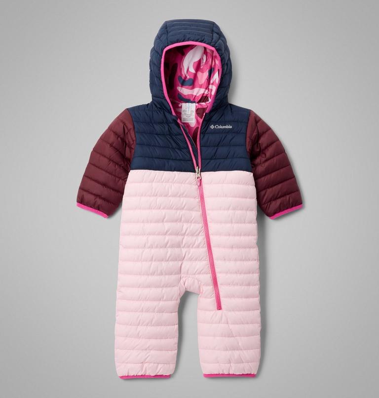 Infant Powder Lite II Reversible Insulated Bunting, Color: Satin Pink, Coll Navy, Rich Wine, image 1