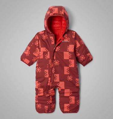 Infant Powder Lite II Reversible Insulated Bunting, Color: Red Oxide, Super Sonic, image 8