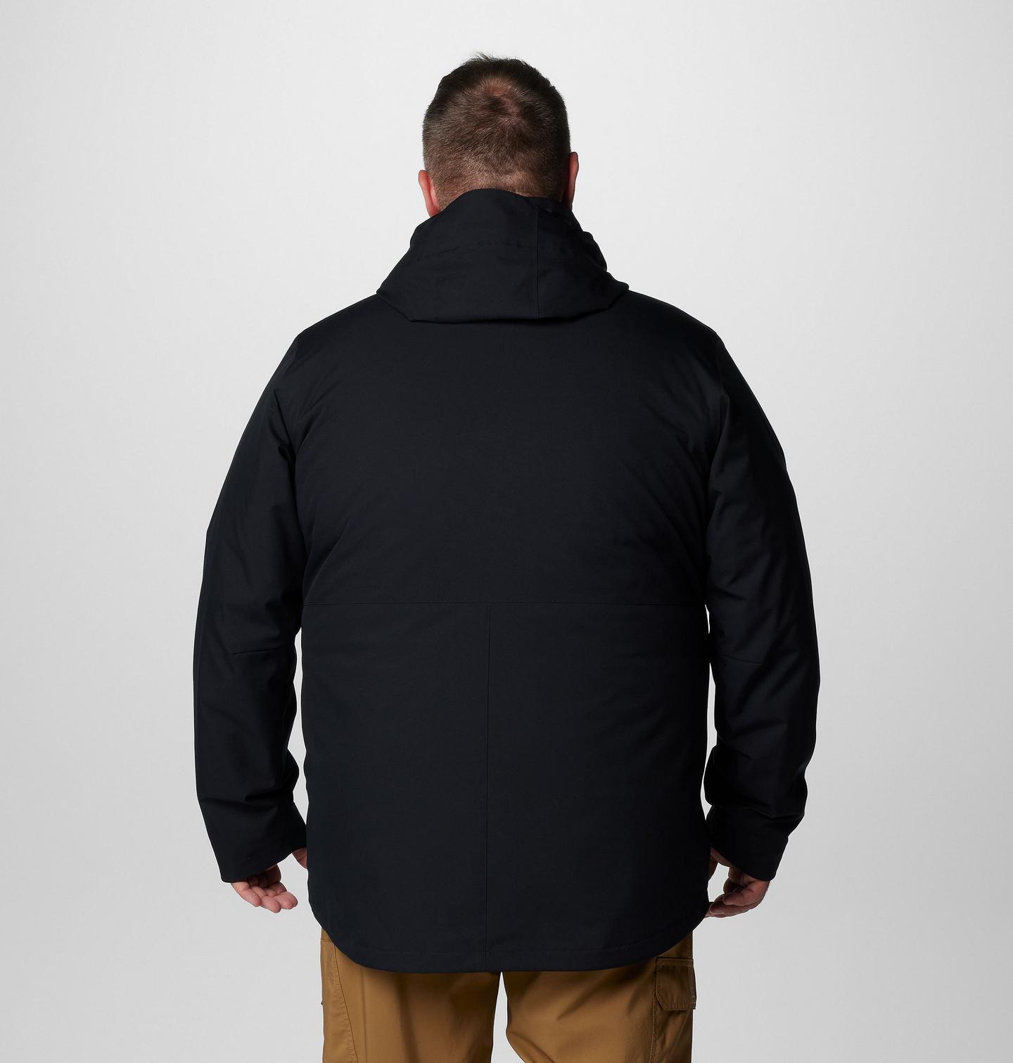 Мужская куртка Columbia Abiqua Falls Interchange Jacket - Big, цвет: Чёрный — фото 2