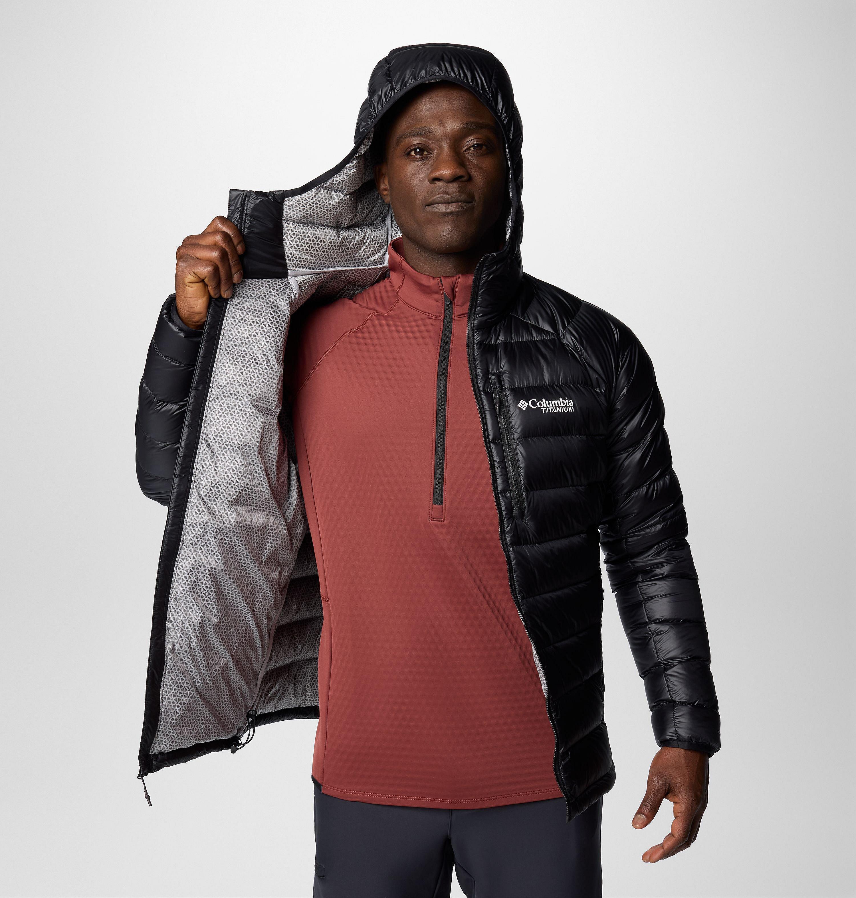 Men's Arctic Crest Down Hooded Jacket | 010 | S 6