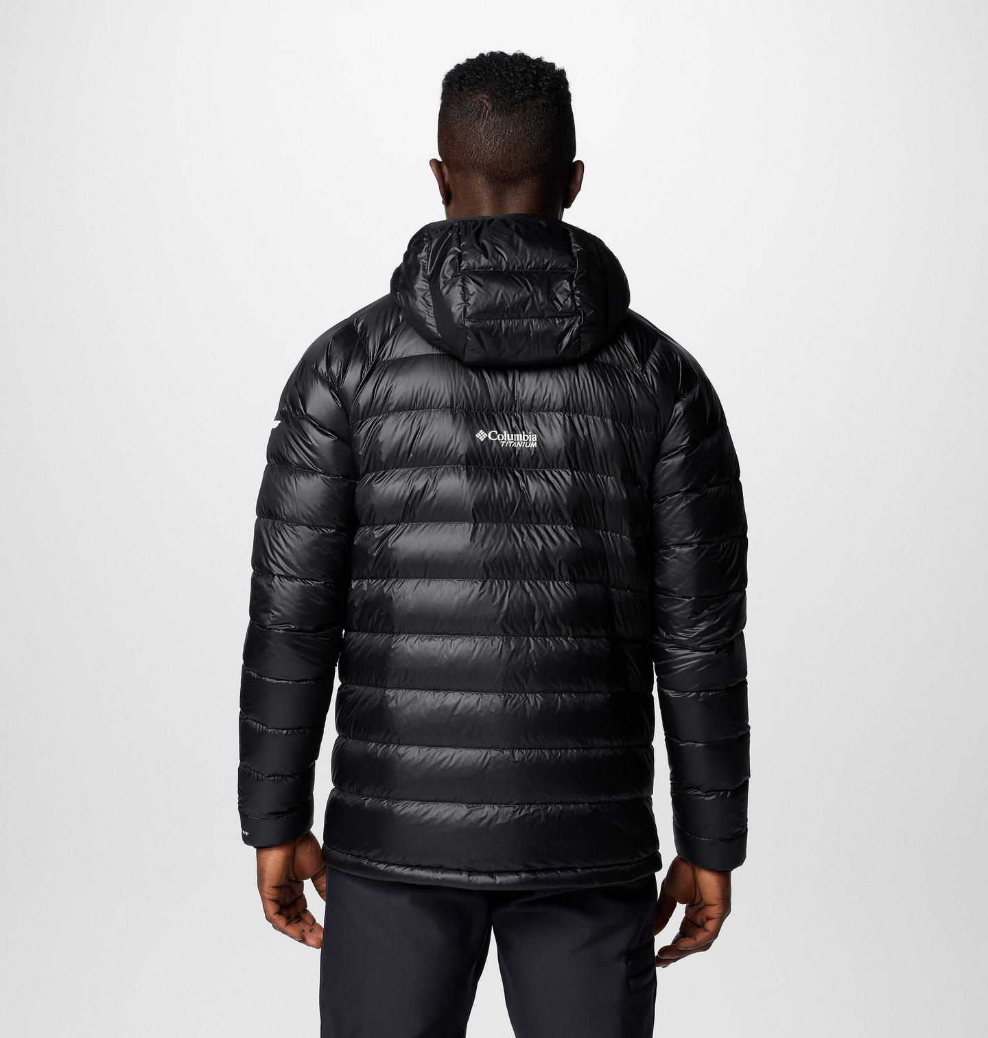 Мужская куртка Columbia Arctic Crest Down Hooded, цвет: Чёрный — фото 2