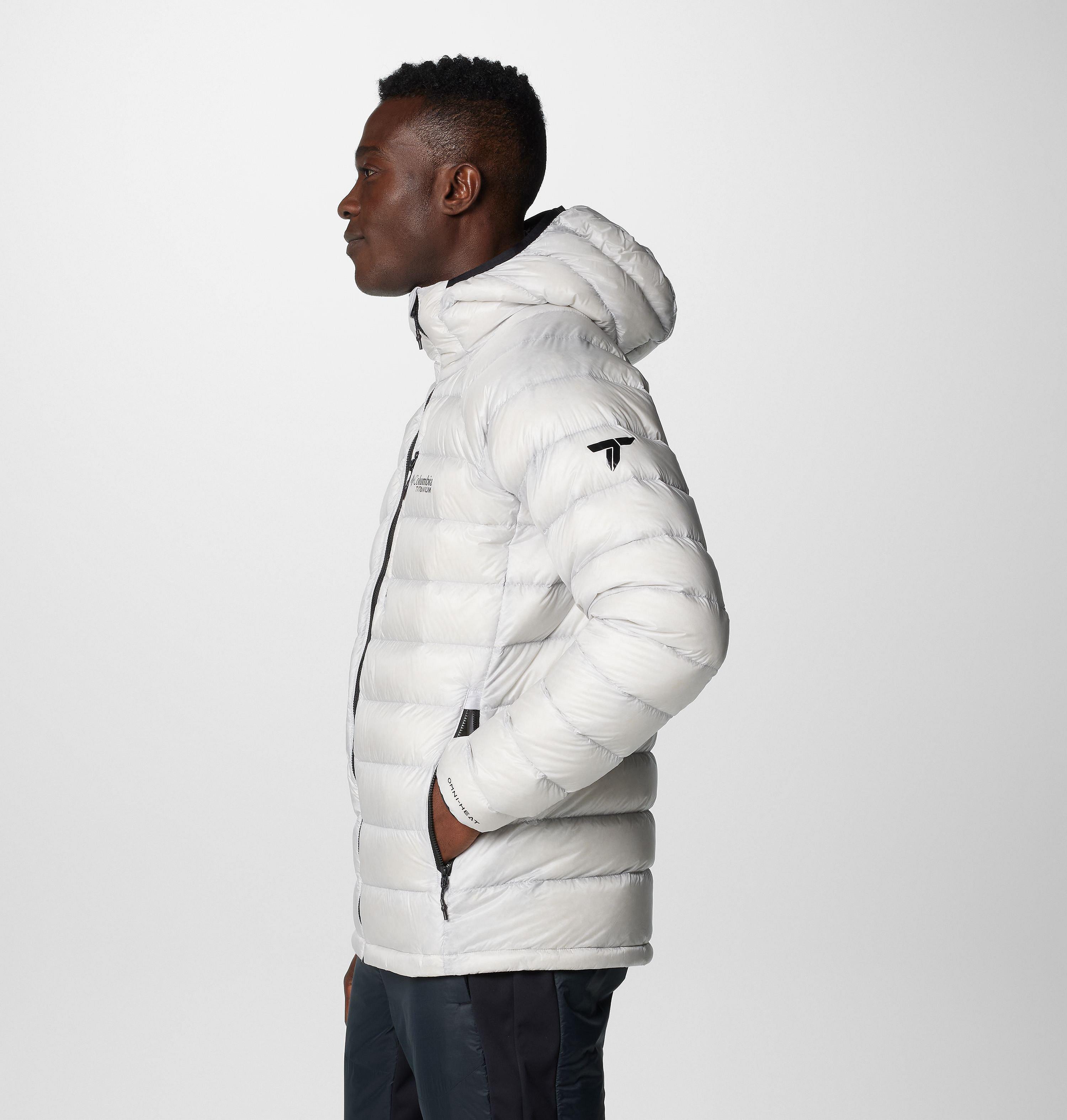 Men's Arctic Crest Down Hooded Jacket | 043 | L 4