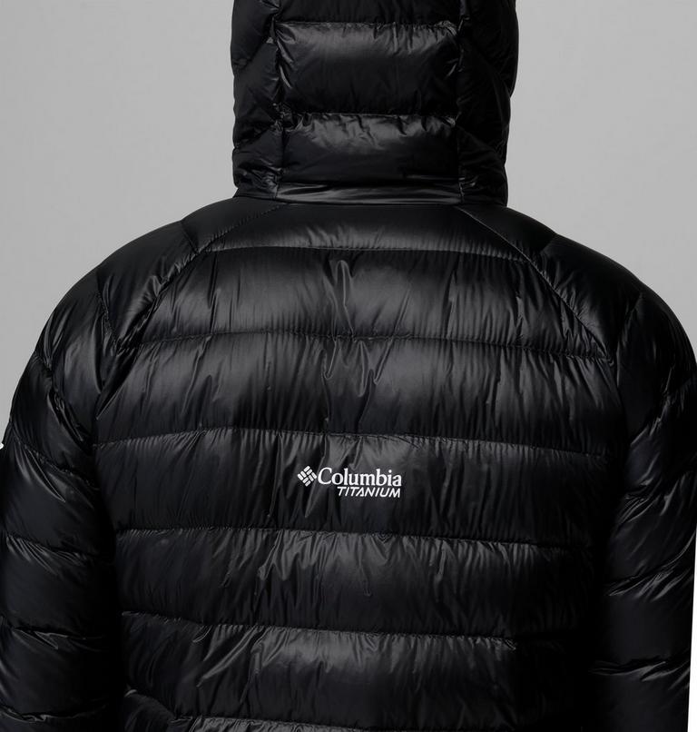 Men's Arctic Crest Down Hooded Jacket, Color: Black, image 9