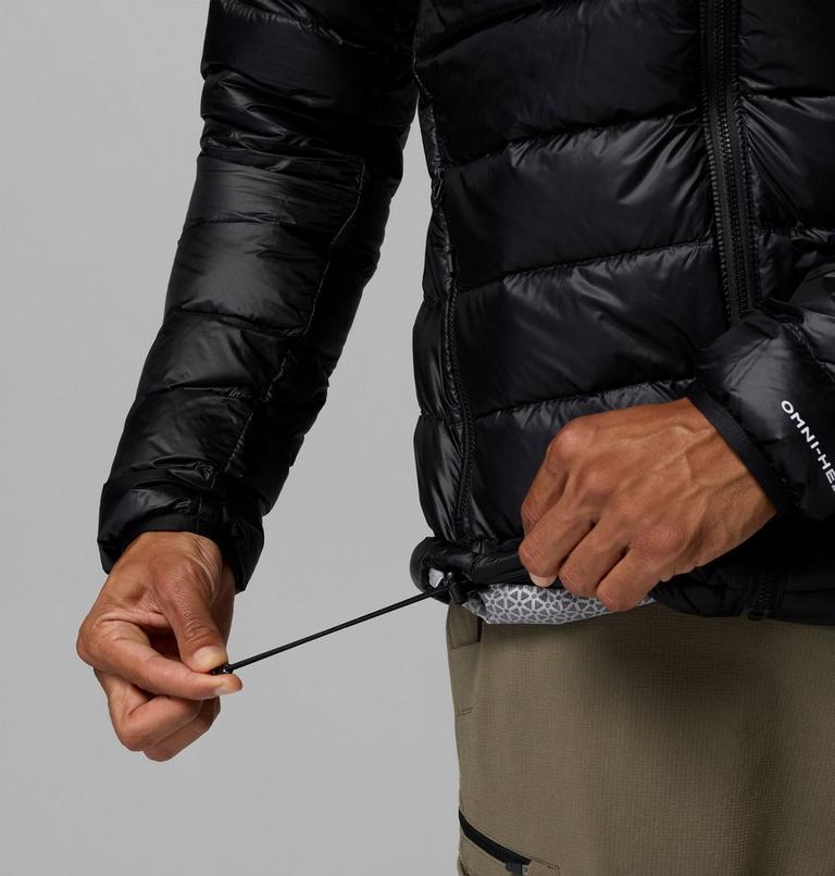 Men's Arctic Crest Down Hooded Jacket, Color: Black, image 10