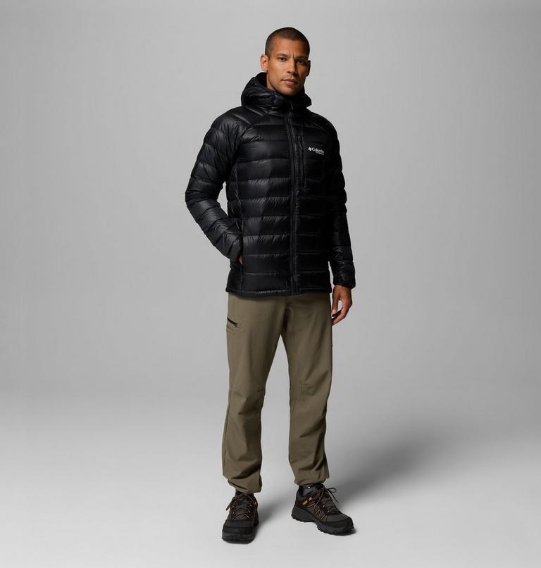 Men's Arctic Crest Down Hooded Jacket, Color: Black, image 2