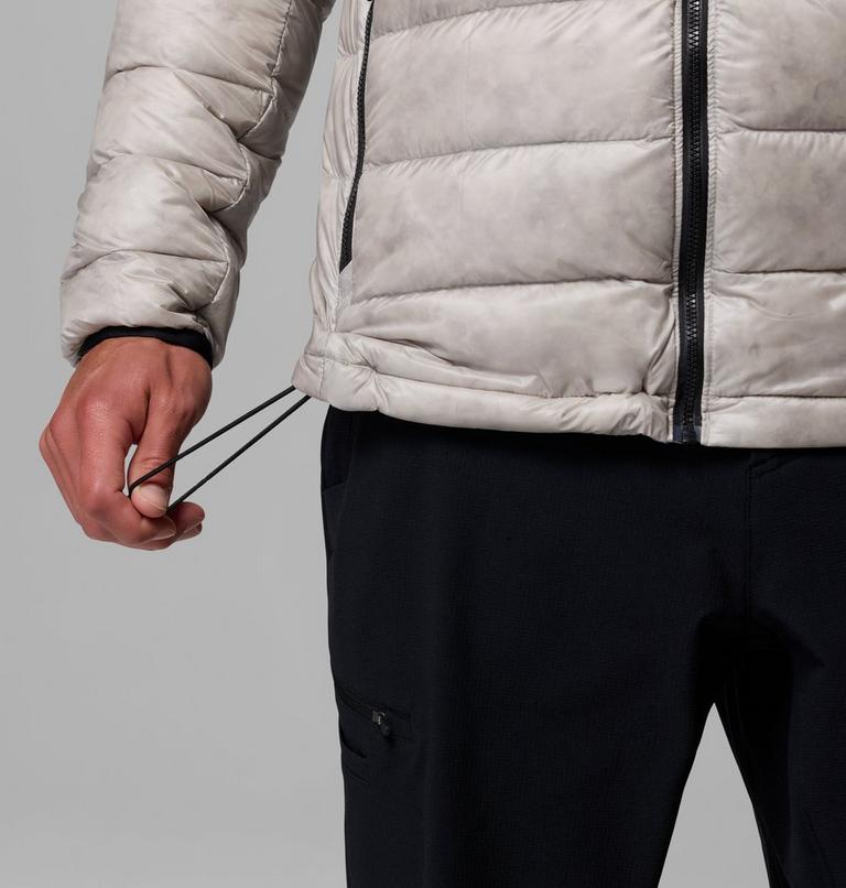 Men's Arctic Crest Down Hooded Jacket, Color: Flint Grey, image 10