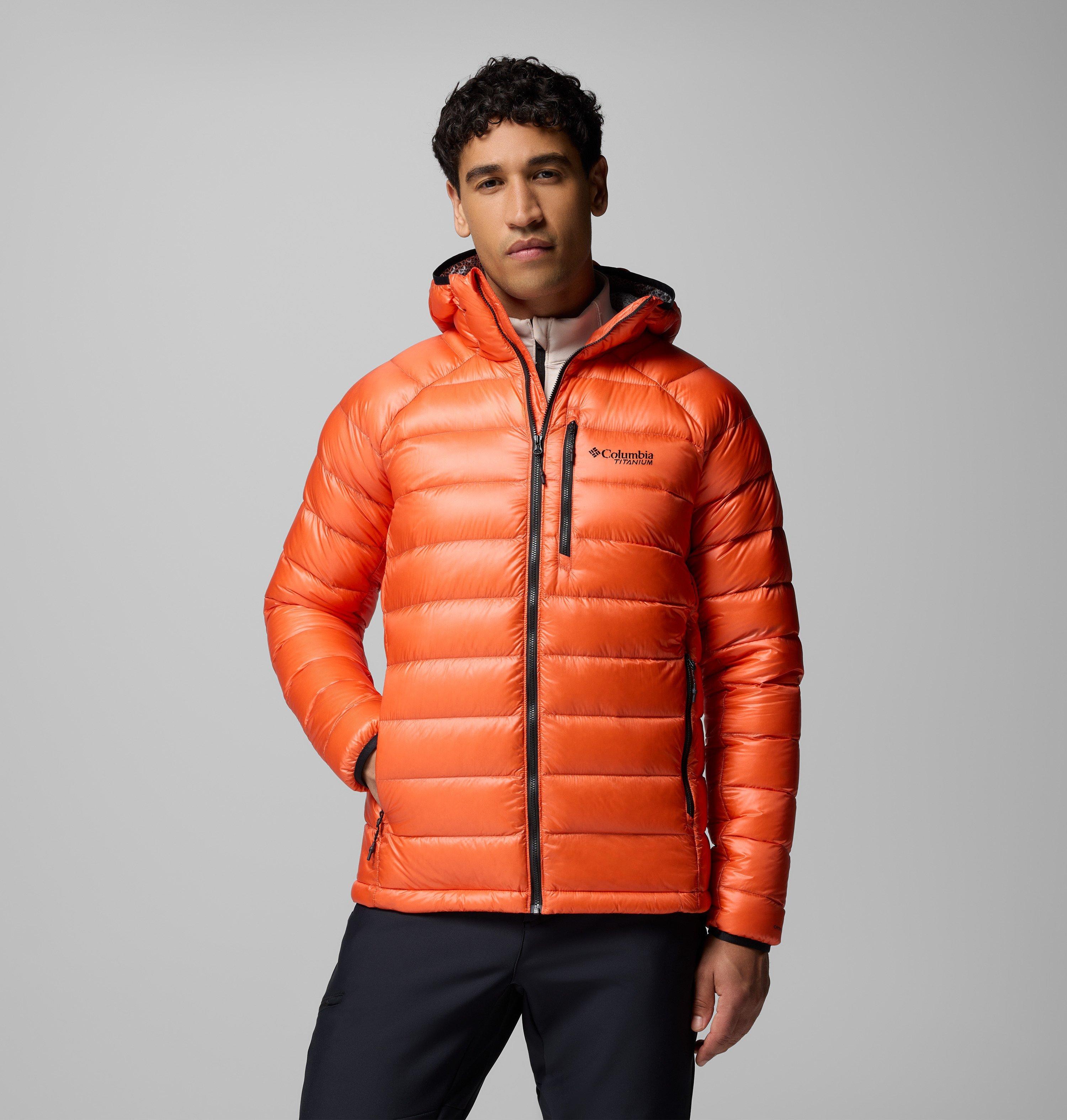 Columbia Sportswear Men's Orange Columbia - Arctic Crest™ Down Hooded Jacket - Zing Xxl