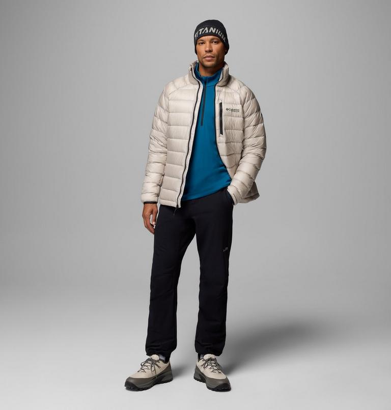 Men's Arctic Crest Packable Down Jacket, Color: Flint Grey, image 2