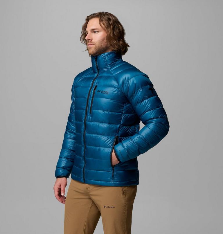 Men's Arctic Crest Packable Down Jacket, Color: Phoenix Blue, image 4