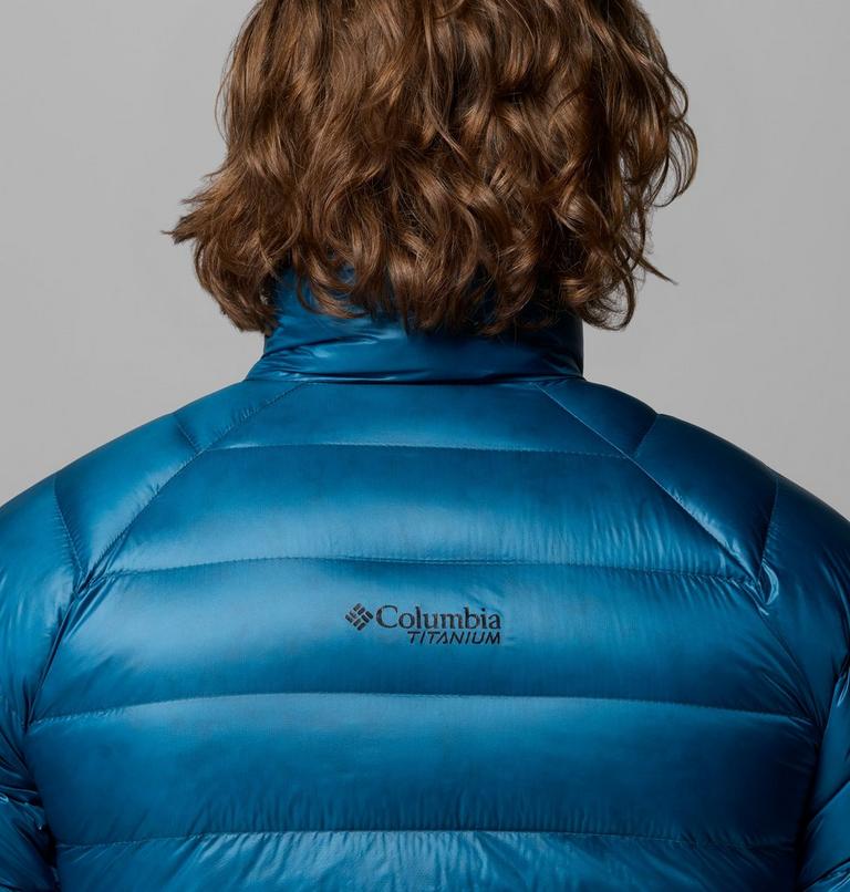 Men's Arctic Crest Packable Down Jacket, Color: Phoenix Blue, image 8