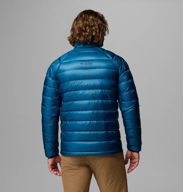 Men's Arctic Crest Packable Down Jacket, Color: Phoenix Blue, image 3