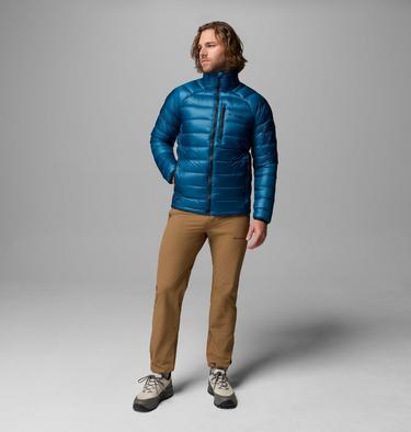 Men's Arctic Crest Packable Down Jacket, Color: Phoenix Blue, image 6