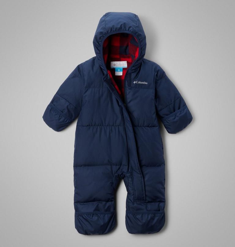 Infant Snuggly Bunny II Insulated Bunting, Color: Coll Navy, Mountain Red Check, image 3