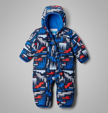 Infant Snuggly Bunny II Insulated Bunting, Color: Collegiate Navy Highland, Bright Indigo, image 15