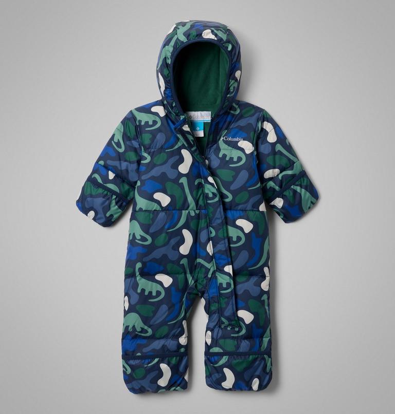 Infant Snuggly Bunny II Bunting, Color: Collegiate Navy Dinoflauge, Rain Forest, image 3