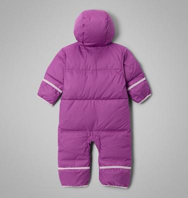 Infant Snuggly Bunny II Insulated Bunting, Color: Razzle, Shale Purple Peaked Tonal, image 4
