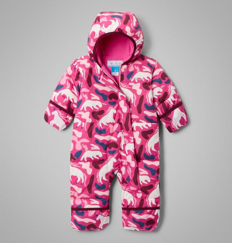 Infant Snuggly Bunny II Insulated Bunting, Color: Pink Ice Uniflauge, Satin Pink, image 3