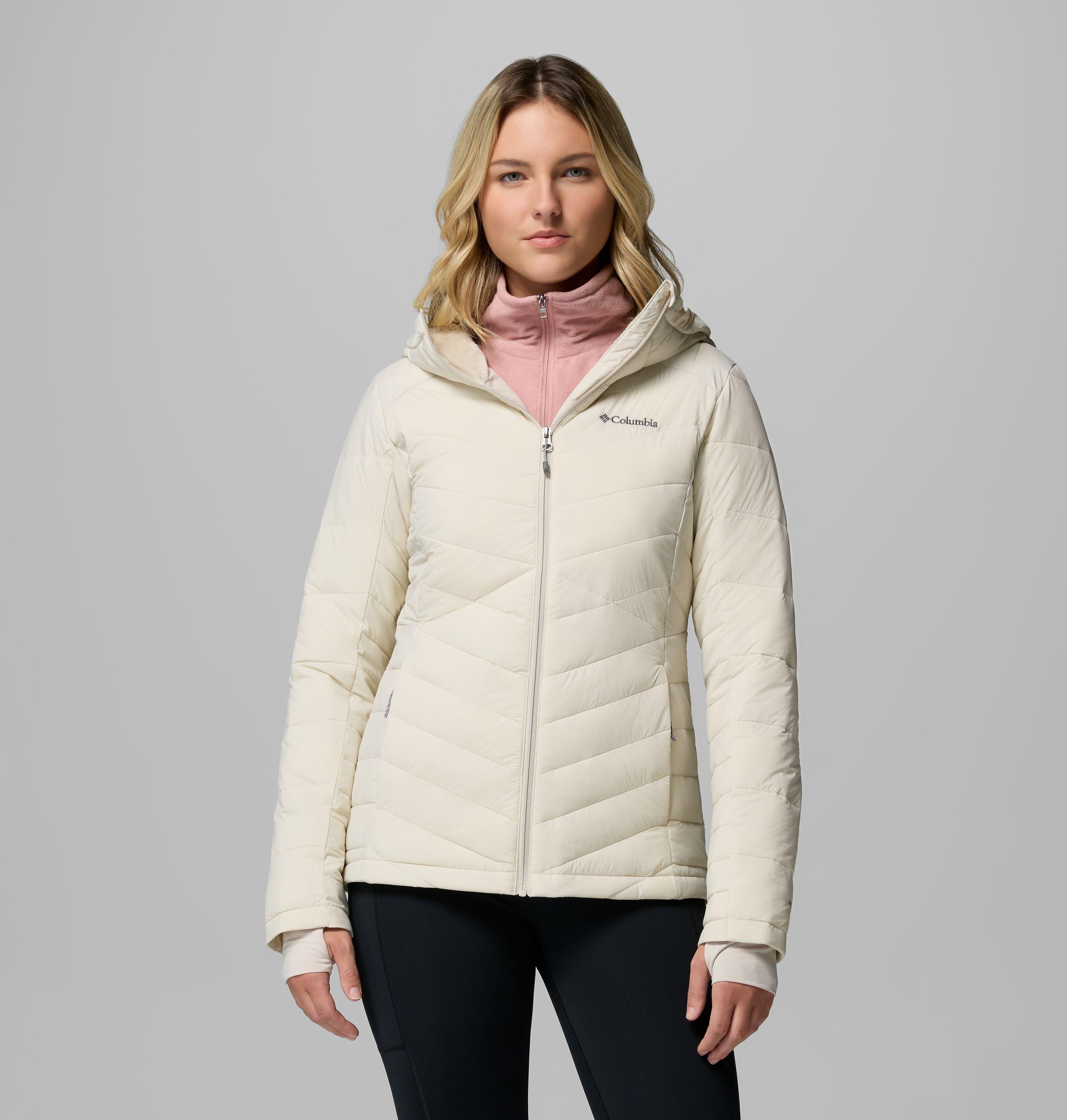 Columbia Sportswear Women's Brown Columbia - Joy Peak™ Ii Hooded Insulated Jacket - Dark Stone Medium