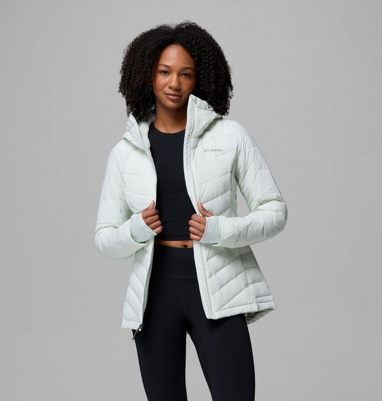 Women's Joy Peak II Hooded Insulated Jacket, Color: Tea Light, image 5
