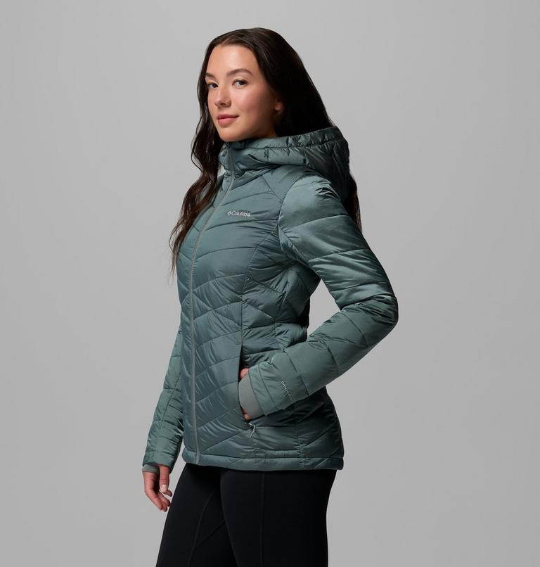 Women's Joy Peak II Hooded Jacket, Color: Sedona Sage Shine, image 4