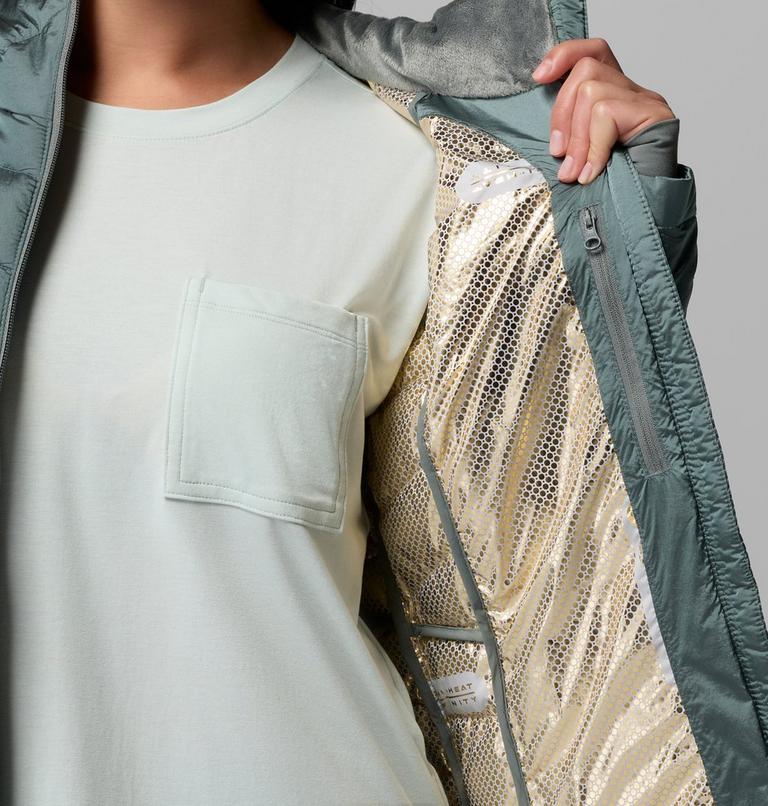 Women's Joy Peak II Hooded Jacket, Color: Sedona Sage Shine, image 6