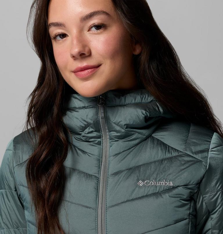 Women's Joy Peak II Hooded Jacket, Color: Sedona Sage Shine, image 7