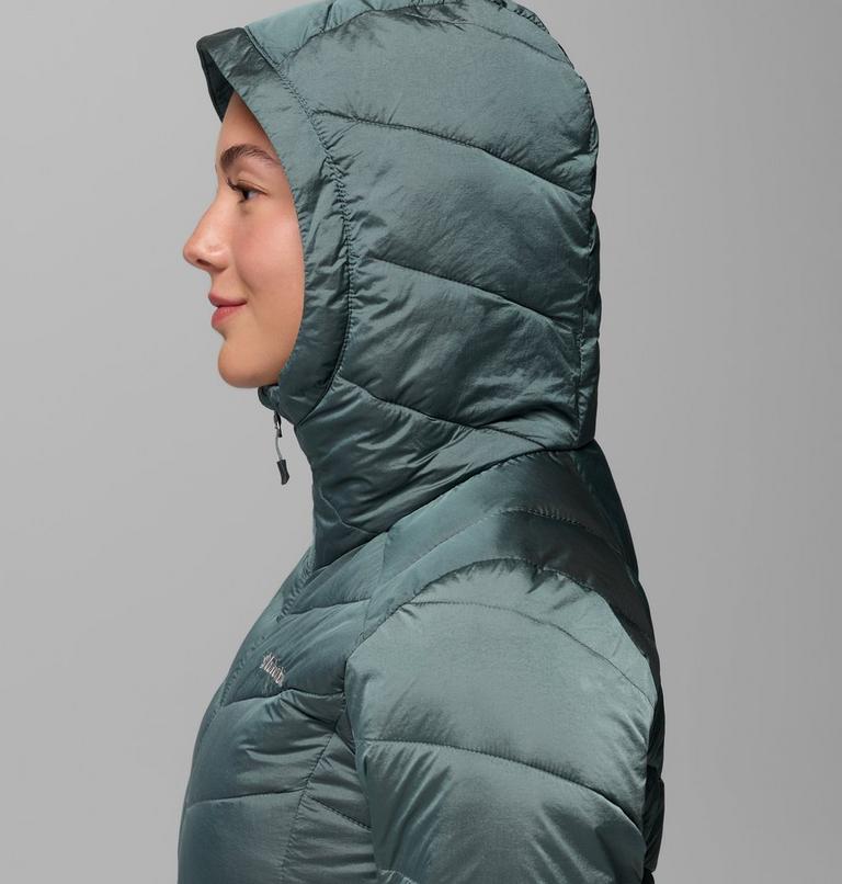 Women's Joy Peak II Hooded Jacket, Color: Sedona Sage Shine, image 8