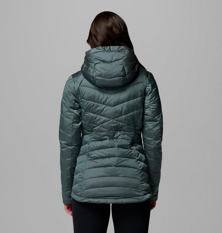 Women's Joy Peak II Hooded Jacket, Color: Sedona Sage Shine, image 3