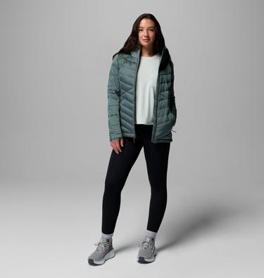 Women's Joy Peak II Hooded Insulated Jacket, Color: Sedona Sage Shine, image 6