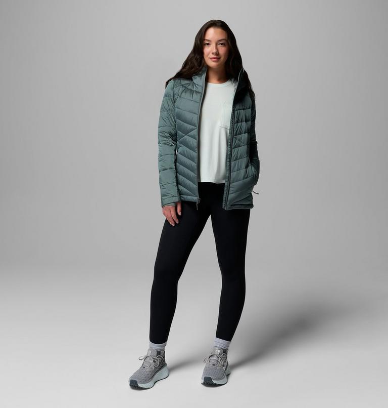 Women's Joy Peak II Hooded Jacket, Color: Sedona Sage Shine, image 2