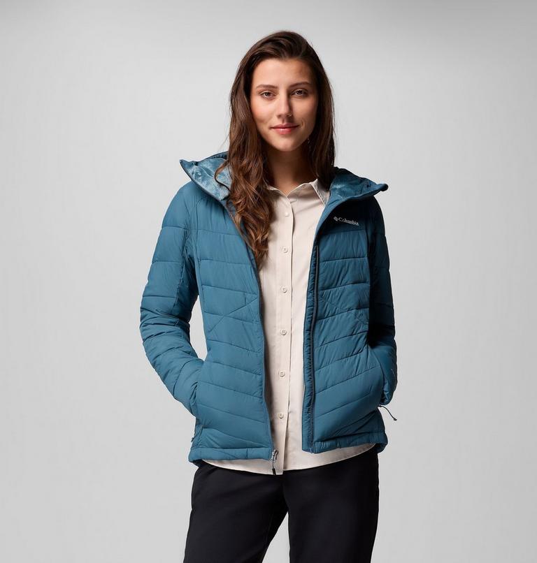 Women's Joy Peak II Hooded Insulated Jacket, Color: Everblue, image 5