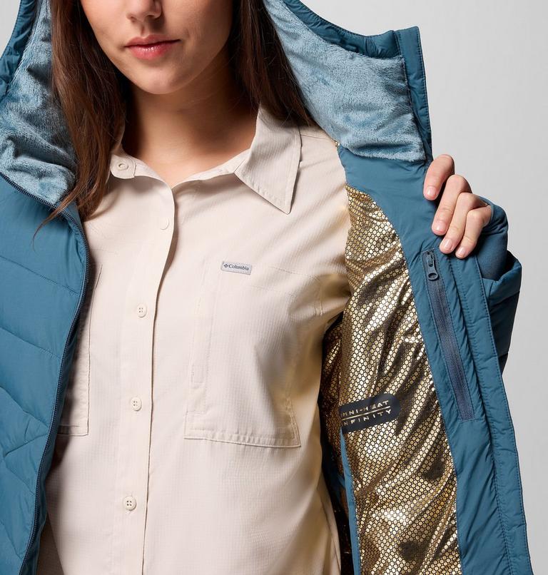 Women's Joy Peak II Hooded Insulated Jacket, Color: Everblue, image 6