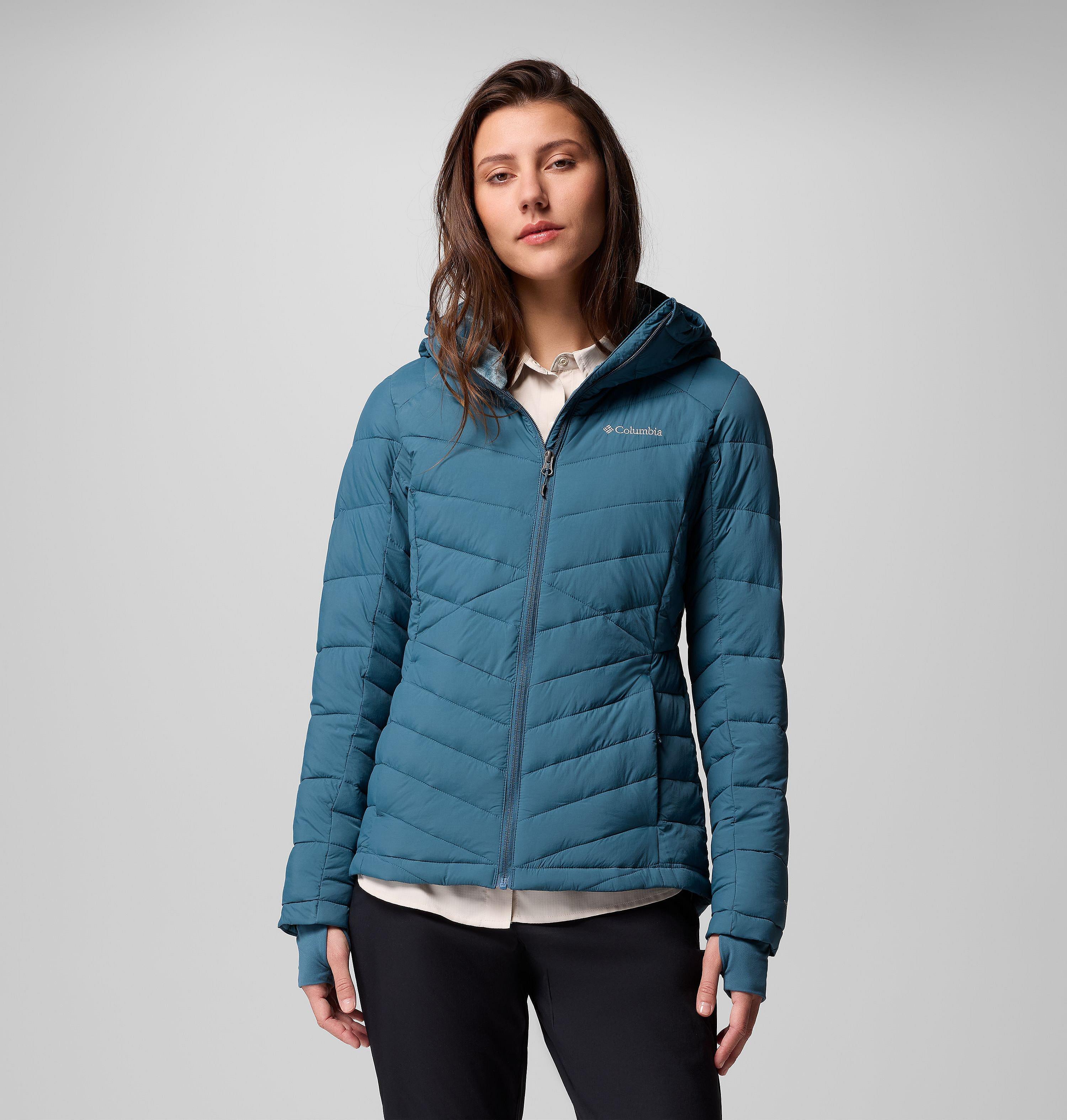 Columbia Sportswear Women's Blue Columbia - Joy Peak™ Ii Hooded Insulated Jacket - Ever Extra Small