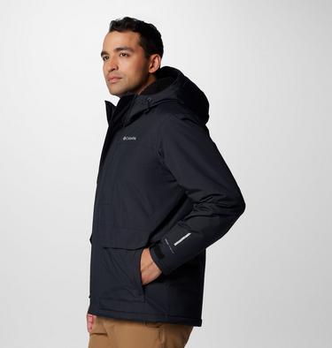 Men's Landroamer Sherpa Lined Waterproof Hooded Jacket, Color: Black, image 12