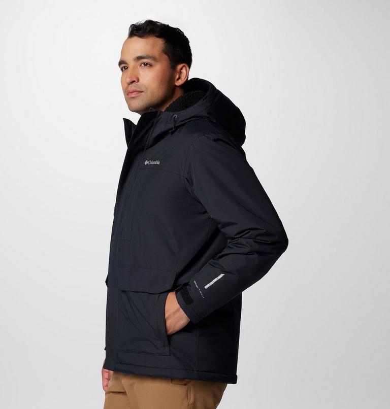 Giacca con cappuccio impermeabile e foderata in Sherpa Landroamer da uomo, Color: Black, image 4