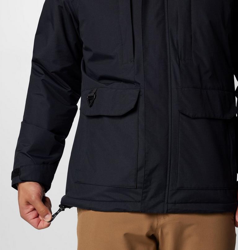 Giacca con cappuccio impermeabile e foderata in Sherpa Landroamer da uomo, Color: Black, image 7